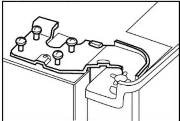 BEKO GNE 134620 E - Úprava mezery mezi horními dveřmi - 4