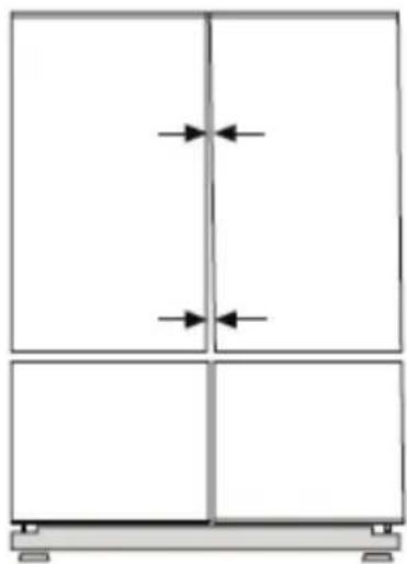 BEKO GNE 134620 E - Podešavanje razmaka između gornjih vrata - 1