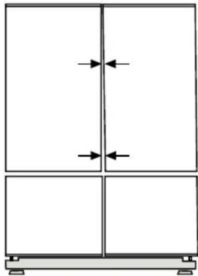 BEKO GNE 134620 E - Жоғарғы есік арасындағы саңылауды реттеу - 1