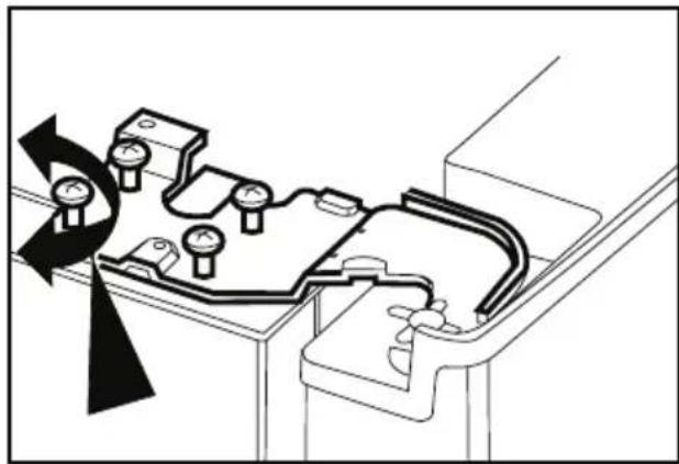 BEKO GNE 134620 E - Adjusting the gap between the upper door - 3