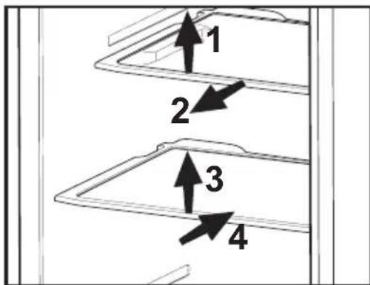 BEKO GNE 134620 E - Posuvné police trupu - 1