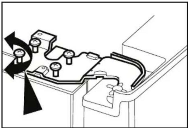 BEKO GNE 134620 E - Úprava mezery mezi horními dveřmi - 3