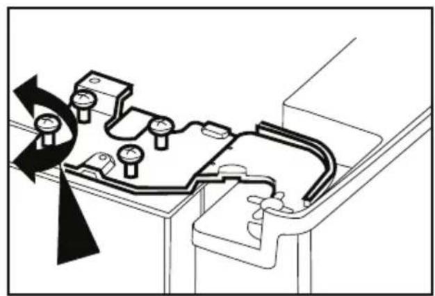 BEKO GNE 134620 E - Ustawianie szczeliny między górnymi drzwiczkami - 3