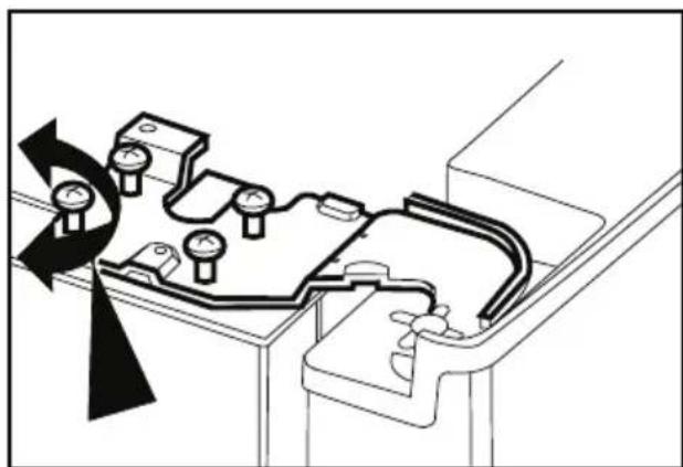 BEKO GNE 134605 E - Adjusting the gap between the upper door - 3