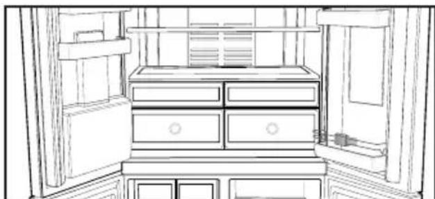 BEKO GNE 134605 E - Éclairage bleu - 1