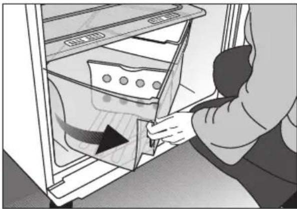 BEKO DS 145100 - Brug af den drejende grøntsagskurv (nogle modeller) - 1