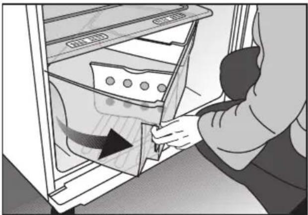 BEKO DS 145100 - Χρήση του περιστροφικού συρταριού λαχανικών (σε ορισμένα μοντέλα) - 1