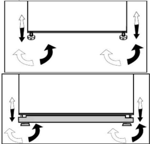 BEKO DS 145100 - Adjusting the feet - 1