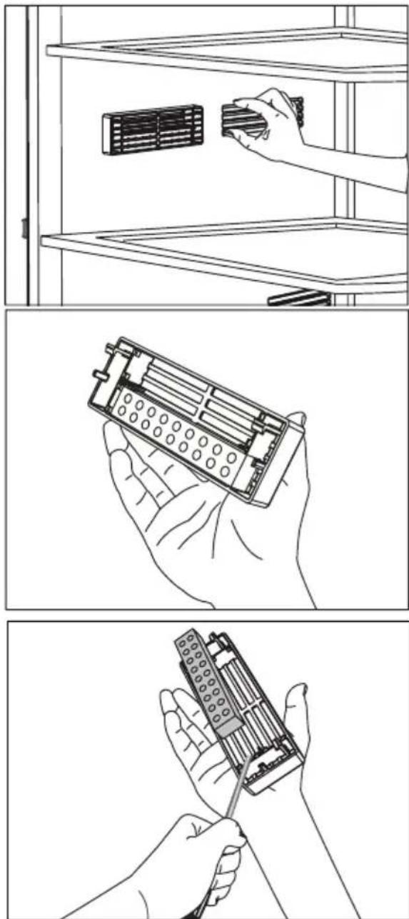 BEKO CN 153920 - Description et nettoyage du filtré à odeurs: - 1