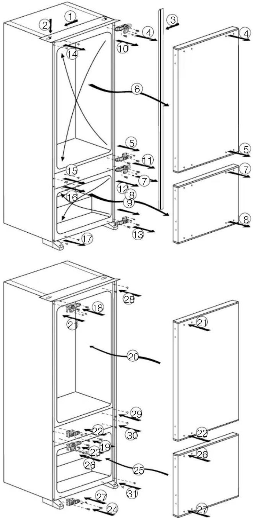 BEKO CBI 7770 - Türanschlag umkehren - 1