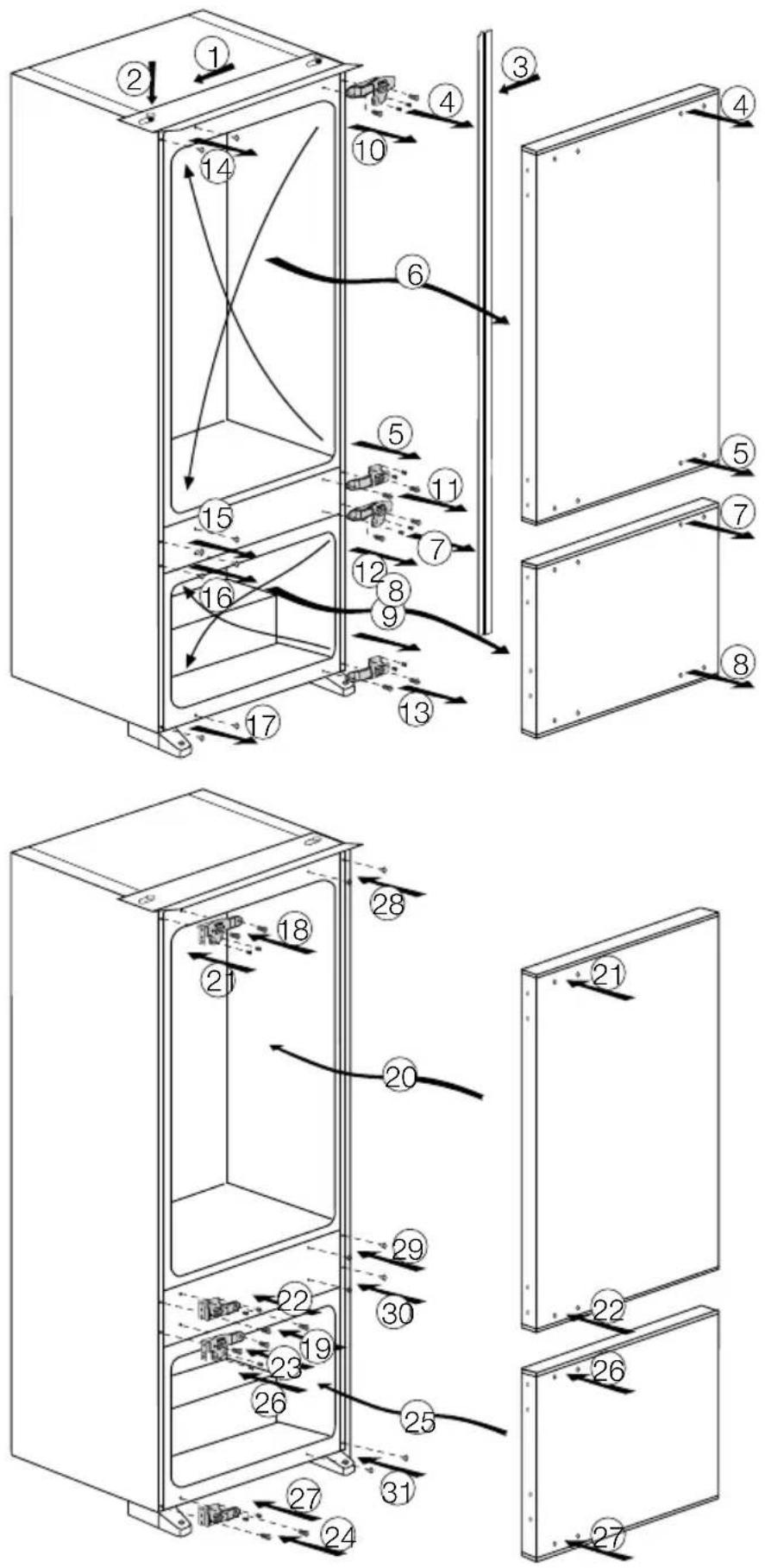 BEKO CBI 7770 - Udskiftning af den indvendige lyspære - 3
