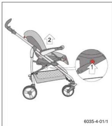Storchenmuhle Birillo buggy - Fixation du siège / Installation de l'arceau avant De zit bevestigen / de Voorste beschermingsbeugel aanbrengen - 8
