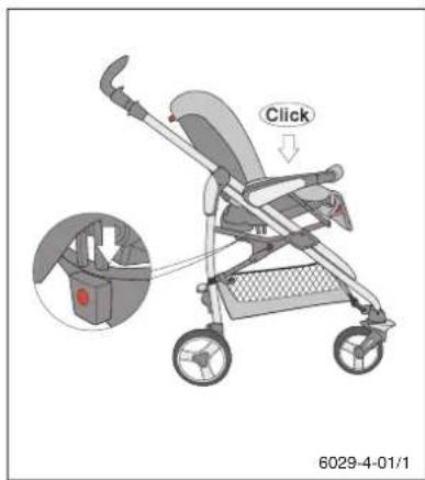 Storchenmuhle Birillo buggy - Befestigen des Sitzes / Anbringen des vorderen Schutzbügels Mounting the seat / Attaching front bumper - 2