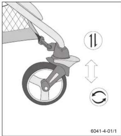 Storchenmuhle Birillo buggy - Emploi des roues pivotantes / Rotation de la poignée   Gebruik van de draaiwielen / de greedp draaien - 4