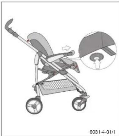 Storchenmuhle Birillo buggy - Montaža sedeža in prednjega varovalnegа obroča Mocowanie siedziska / zakladanie przychodnej barierki ochronnej - 2