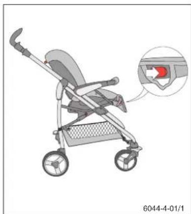 Storchenmuhle Birillo buggy - Einstellung der Rückenlehne / Fußstütze Backrest adjustment / Footrest adjustment - 3