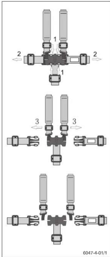 Storchenmuhle Birillo buggy - Emploi des roues pivotantes / Rotation de la poignée   Gebruik van de draaiwielen / de greedp draaien - 11