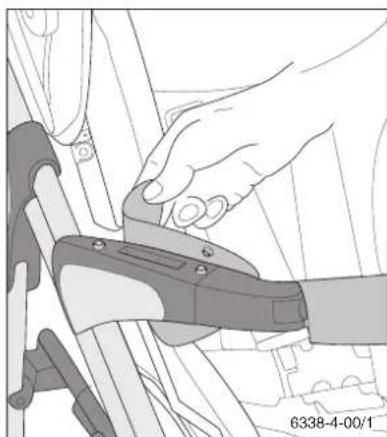 Storchenmuhle Birillo buggy - Befestigung der Babywanne und der Babyschale Securing the baby seat and infant carrier - 3