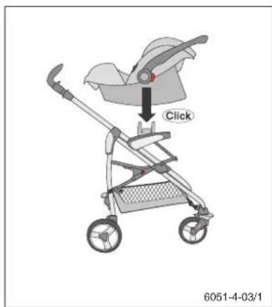 Storchenmuhle Birillo buggy - Fixation du berceau et du porte-bébe Bevestiging van de babybak en de babyschaal - 3