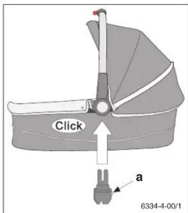 Storchenmuhle Birillo buggy - Mise en place de l'adaptateur sur le berceau - 1