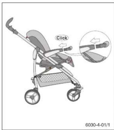 Storchenmuhle Birillo buggy - Befestigen des Sitzes / Anbringen des vorderen Schutzbügels Mounting the seat / Attaching front bumper - 3