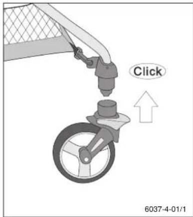 Storchenmuhle Birillo buggy - Befestigen des Sonnenverdecks / Entfernen des Sonnenverdecks Mounting the canopy / Dismantling the canopy - 6