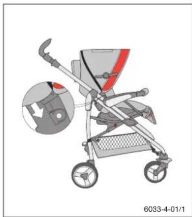 Storchenmuhle Birillo buggy - Befestigen des Sonnenverdecks / Entfernen des Sonnenverdecks Mounting the canopy / Dismantling the canopy - 2