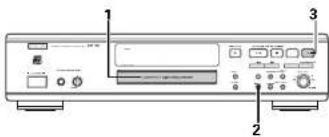 DENON CDR1000 - Pour effacer le disque entier - 1