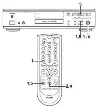 DENON CDR1000 - Auto track Increment Auto TRAP! - 1