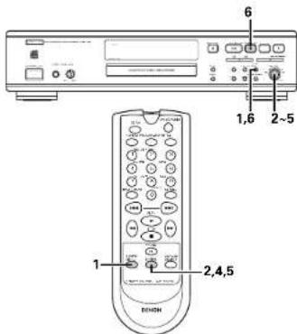 DENON CDR1000 - Erasing names - 1