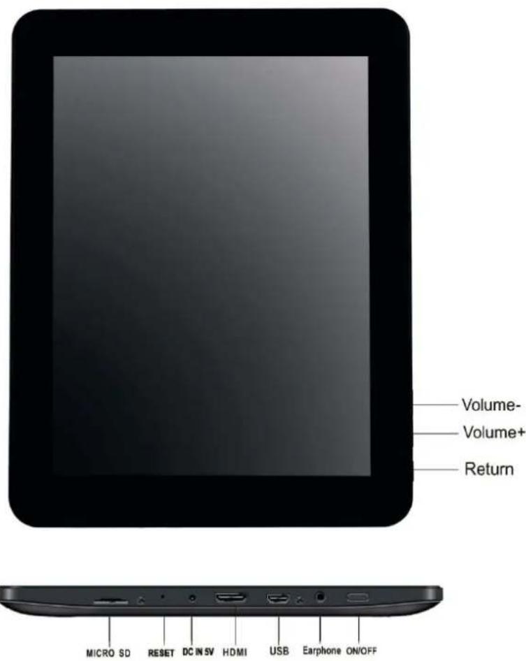 LENCO TAB832 - Découvrir la tablette - 1