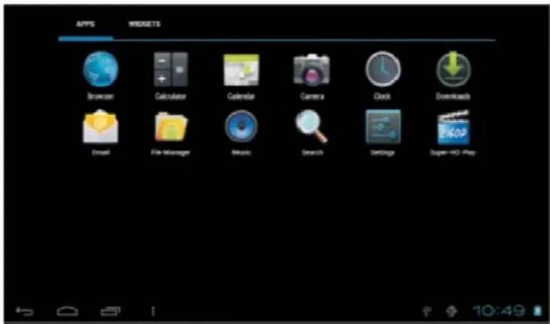 LENCO TAB1013 - À propos des applications - 1