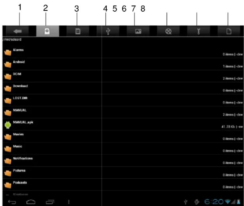 LENCO TAB1022 - File manager - 9