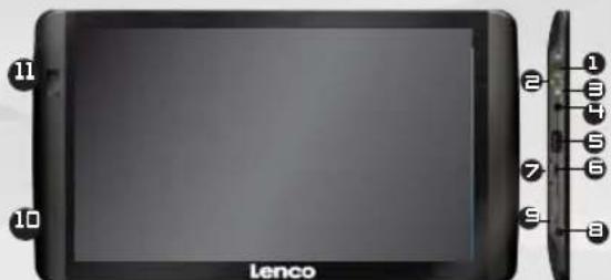 LENCO TAB 1011 - DESCRIPTION OF THE DEVICE - 1