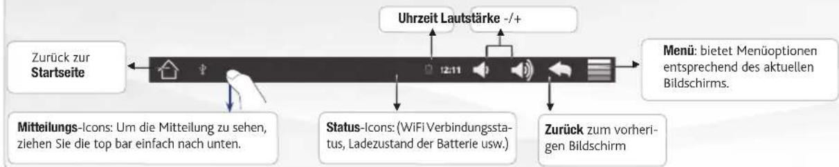 LENCO TAB 1011 - Applikationen Taste - 1