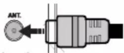 TELEFUNKEN 39LED189SNL - Branchement de l'antenne/Câble - 1
