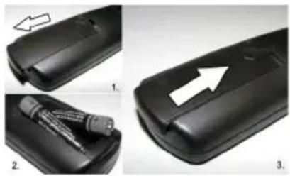 TELEFUNKEN 32LED189SNL - De batterijen aanbrengen in de afstandsbediening - 1