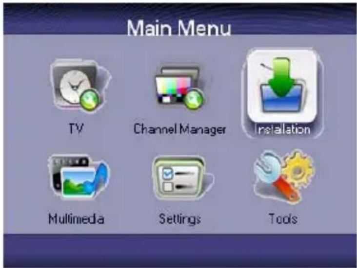 LENCO TFT351 - Menu principal - 1
