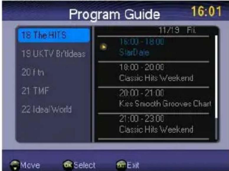 LENCO TFT351 - Guía Electrónica de Programas (EPG) - 1