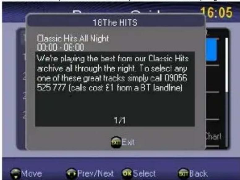 LENCO TFT351 - Guide électronique des programmes (EPG) - 3