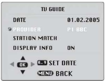 BEKO BCT 355 RF - TV GUIDE (optional) - 2