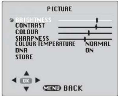 BEKO BCT 355 RF - Picture menu (Green button) - 1