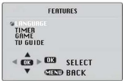 BEKO BCT 355 RF - Features Menu (Pink button) - 1
