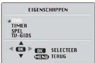 BEKO BCT 355 RF - Menu voor Bijzonderheden (Roze toets) - 1