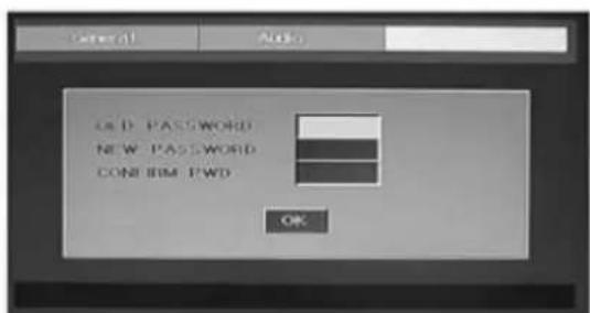 LENCO DVT228 - Password change: - 2