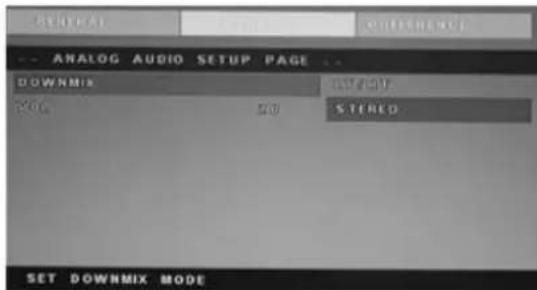 LENCO DVT228 - ANALOG AUDIO SETUP PAGE - 1