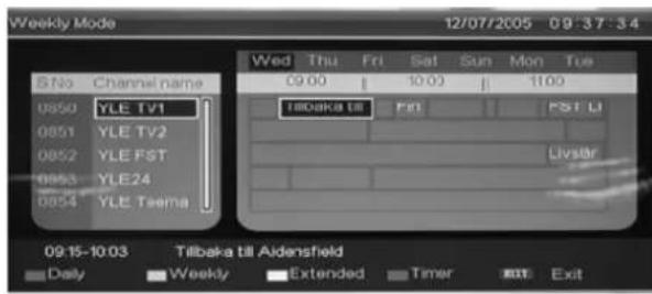 LENCO DVT228 - Guide electronique des programmes (EPG) - 2