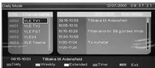 LENCO DVT228 - Electronic Program Guide (EPG) - 1