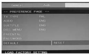 LENCO DVT228 - Password change; - 4