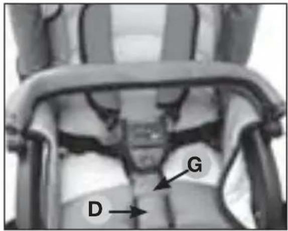 Mutsy Racer GT - WARNING! Före användning ska du genom att dra vågrätt i över delen kontrollera att den sitter säkert fast! Låsanordningen är inte stängd - 1